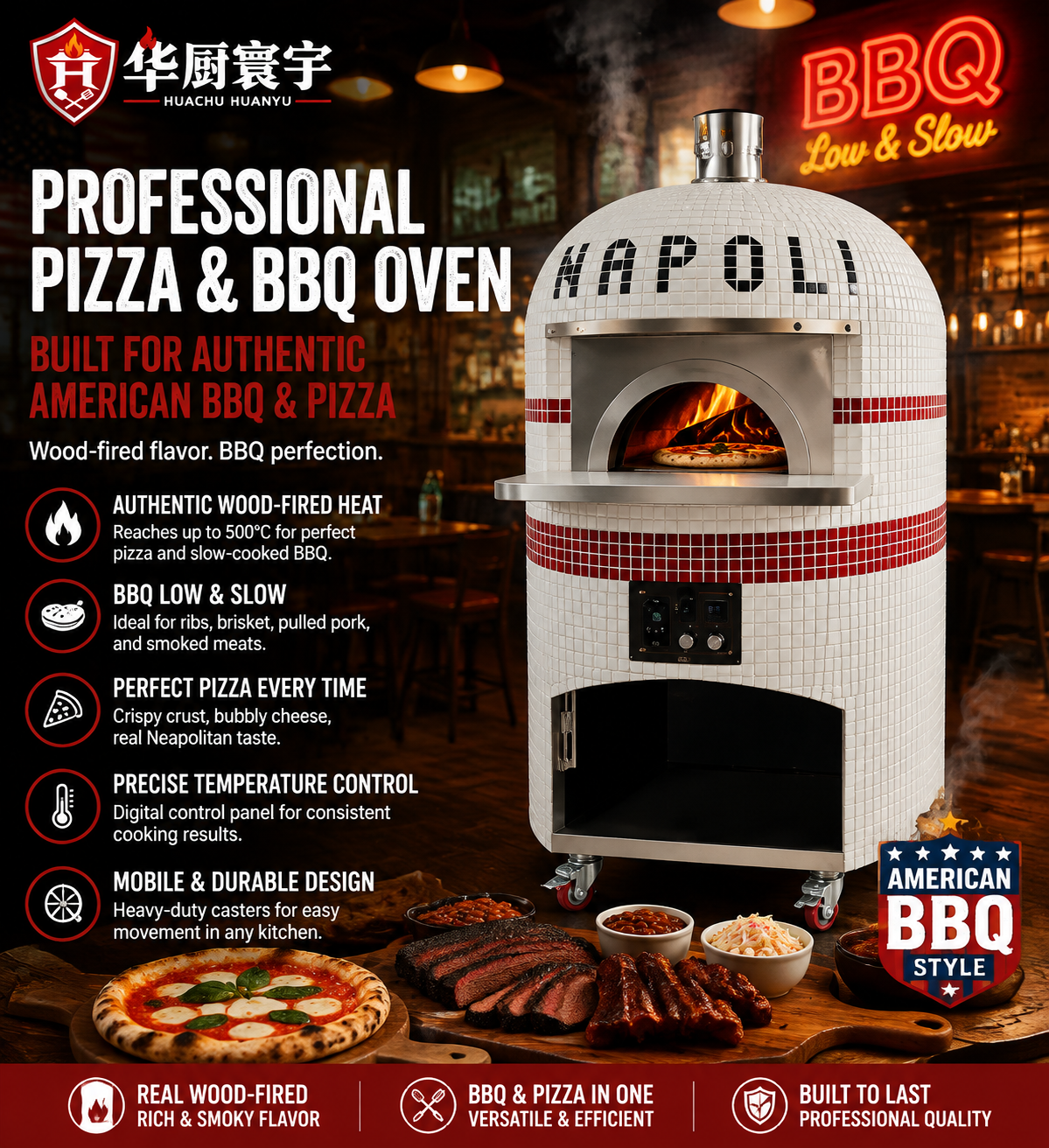 Napoli Rosso — Wood-fired pizza & slow-cooked BBQ