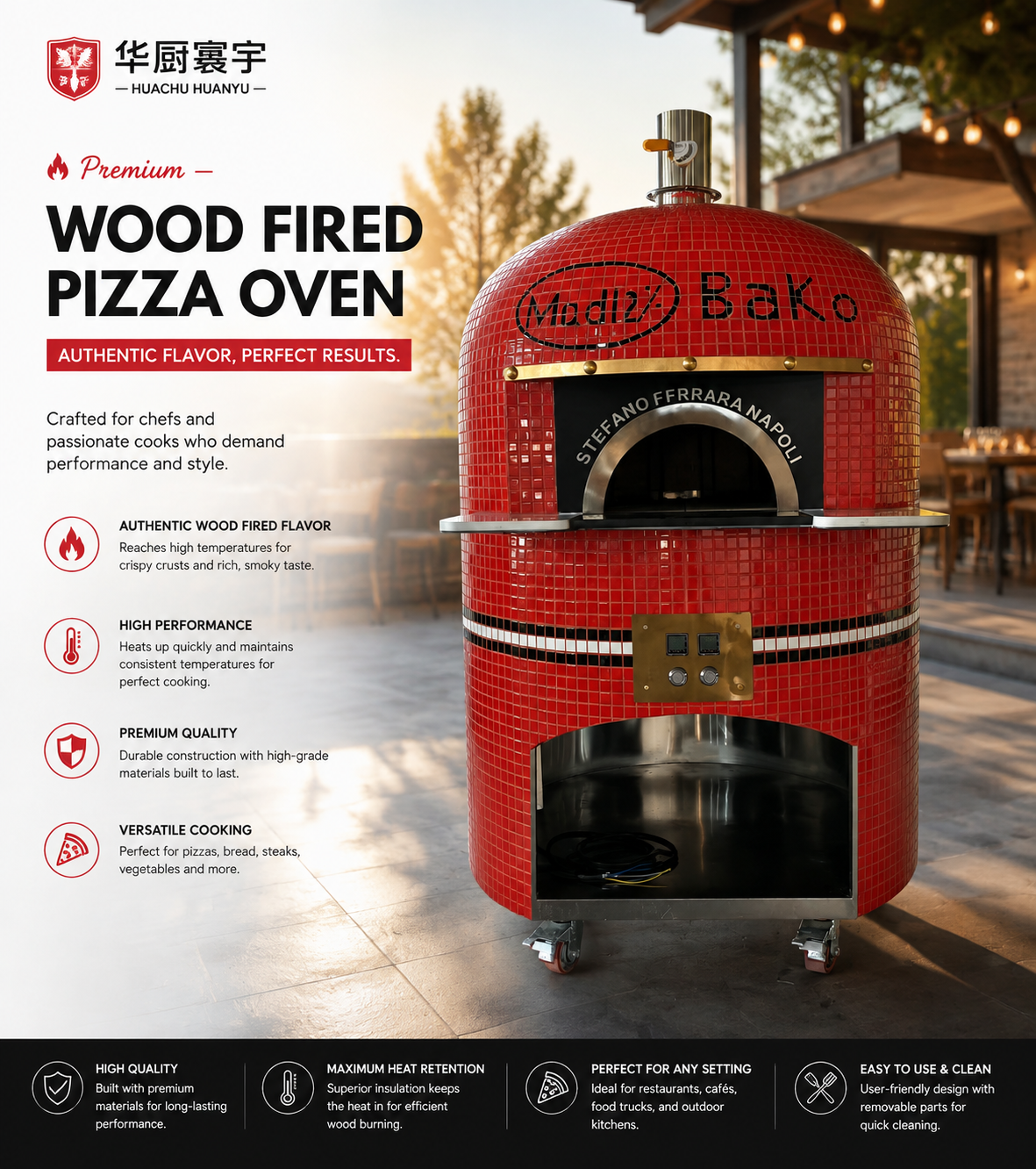 Rosso — Wood-fired statement oven