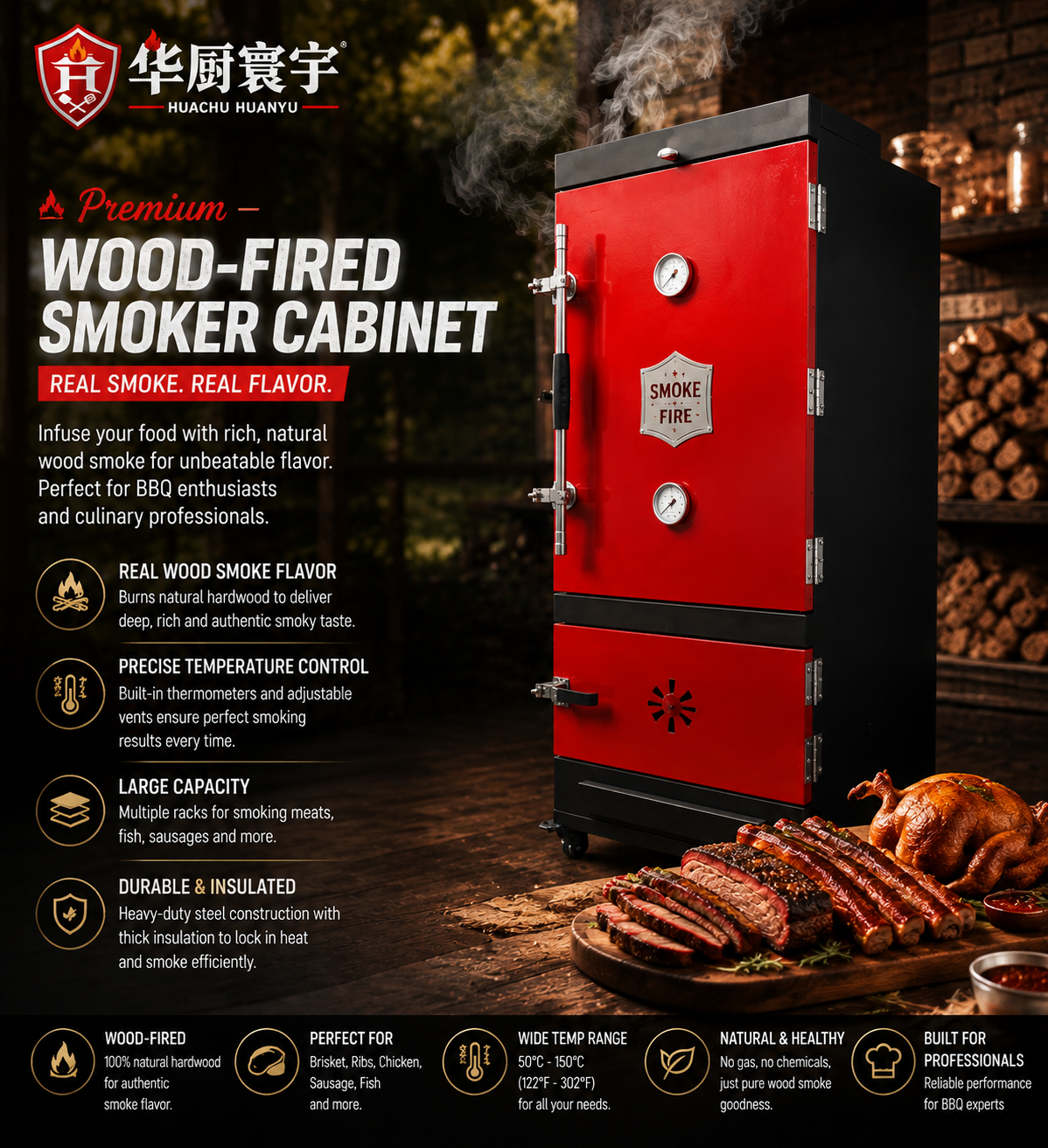 Smoke Cabinet Pro — Low-and-slow vertical smoking