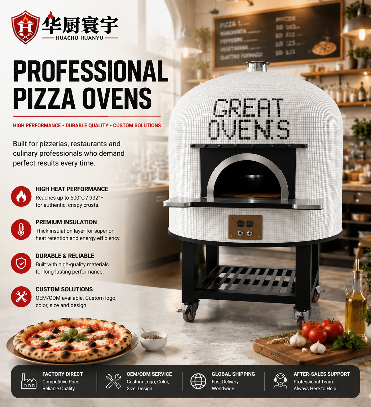 Alba White — Professional mosaic oven